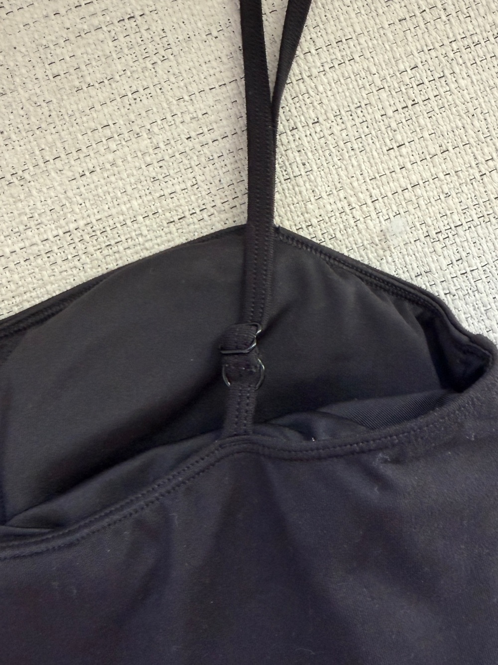 ALO Yoga Black Mini Dress with Spaghetti Straps - Picture 6 of 7